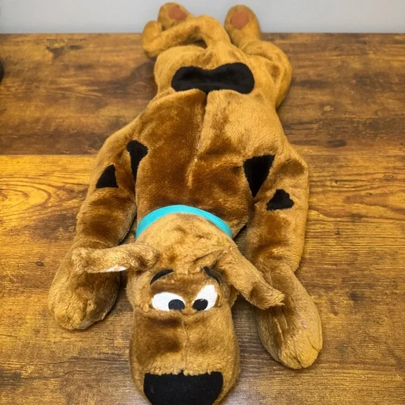 Scooby Doo Cartoon Network 2000 Jumbo Talking Plush Play By Play Flat Laying‎ - Picture 2 of 11